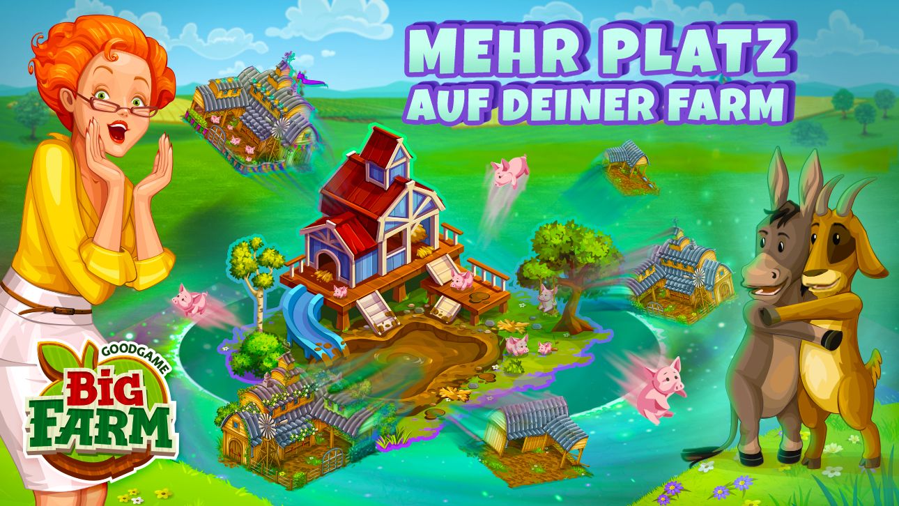 Goodgame Big Farm: Mehr Platz auf deiner Farm | Sat1Spiele