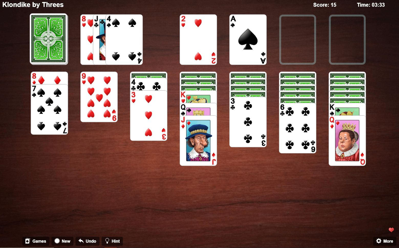 solitaire klondike.