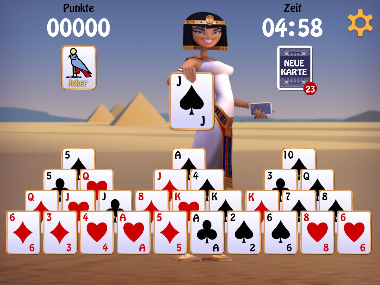 Pyramiden Solitaire kostenlos spielen  Sat1Spiele
